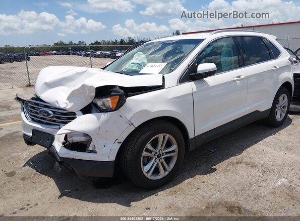 2FMPK3J96LBA45062 2020 FORD EDGE White Vista tres cuartos delantera izquierda