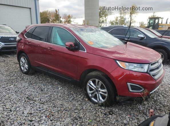 2FMPK3J97GBB25475 2016 FORD EDGE Красный Передняя правая четверть