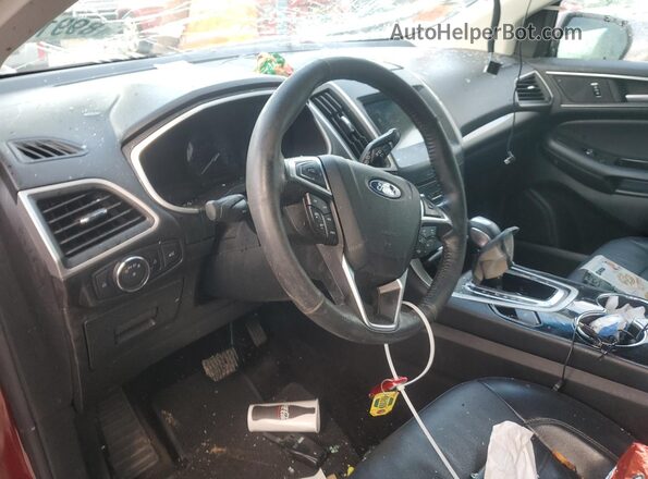 2FMPK3J97GBB25475 2016 FORD EDGE Красный Вид панели приборов