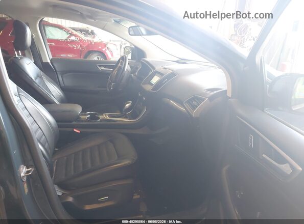 2FMPK3J97GBB71890 2016 FORD EDGE Blue Front interior view
