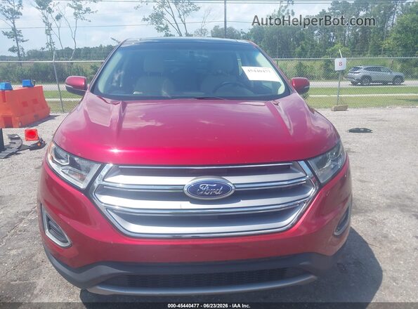 2FMPK3J97GBC19680 2016 FORD EDGE Red Սարքավորումների վահանակի տեսք