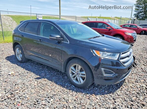 2FMPK3J97GBC25477 2016 FORD EDGE Black Front right