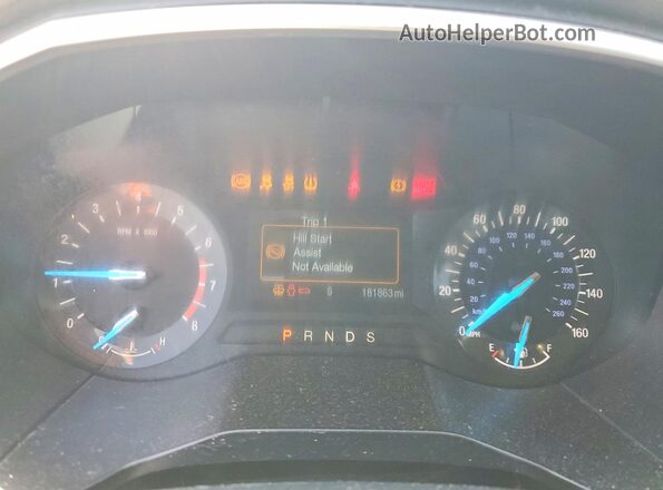 2FMPK3J97GBC25477 2016 FORD EDGE Black Instrument cluster view