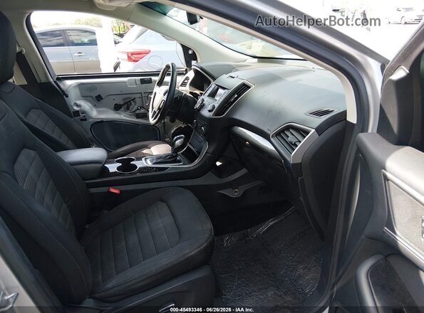 2FMPK3J97GBC51318 2016 FORD EDGE Silver Вид салону спереду