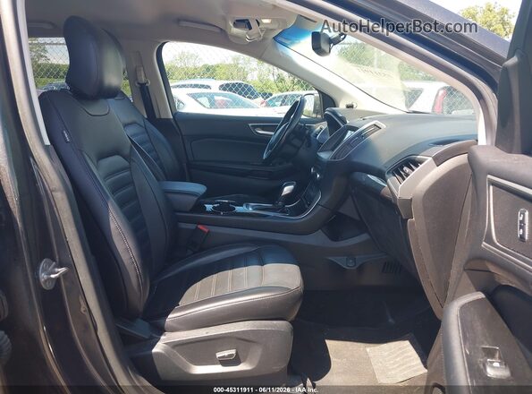 2FMPK3J97HBC37341 2017 FORD EDGE Gray წინა სალონის ხედი