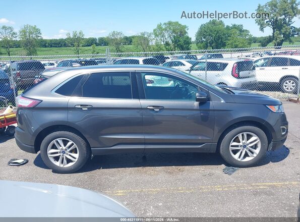 2FMPK3J97HBC37341 2017 FORD EDGE Gray უკანა სალონის ხედი