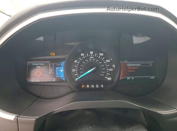 2FMPK3J97KBB36470 2019 FORD EDGE Серебряный Вид щитка приборов