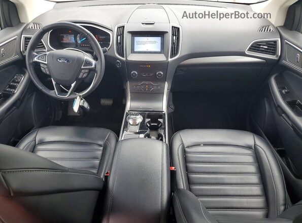 2FMPK3J97KBB36470 2019 FORD EDGE Серебряный Вид панели приборов