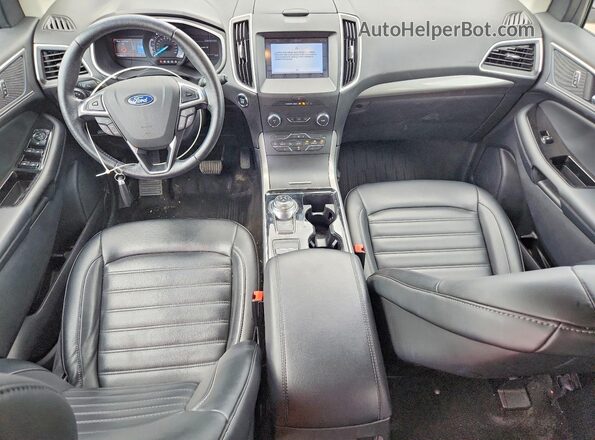 2FMPK3J97KBB68187 2019 FORD EDGE Синий Вид панели приборов