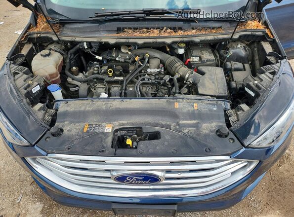 2FMPK3J97KBB68187 2019 FORD EDGE Синий Вид задней части салона