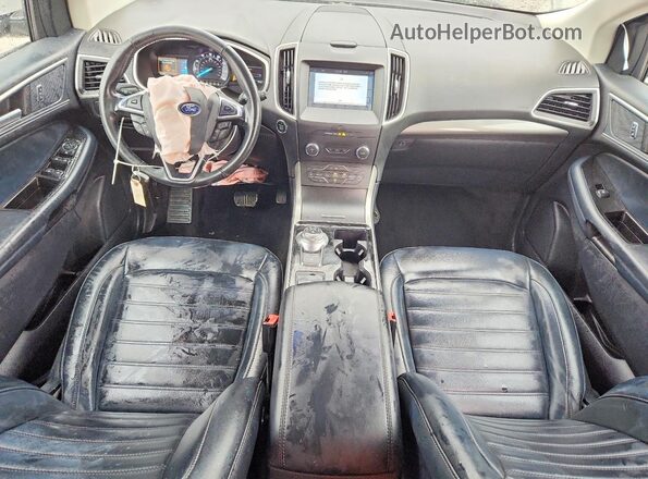 2FMPK3J97KBC01110 2019 FORD EDGE White Widok deski rozdzielczej