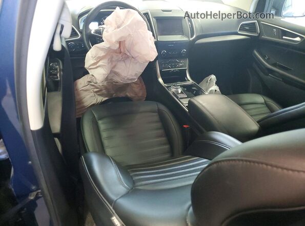2FMPK3J97KBC05559 2019 FORD EDGE Blue Widok deski rozdzielczej