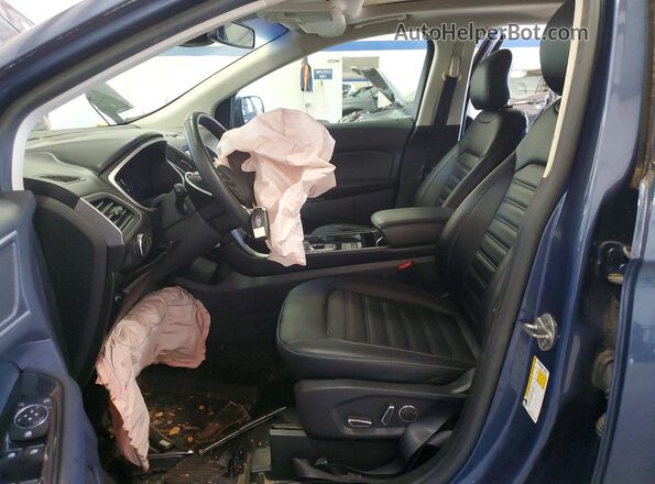 2FMPK3J97KBC05559 2019 FORD EDGE Blue Widok wnętrza z przodu