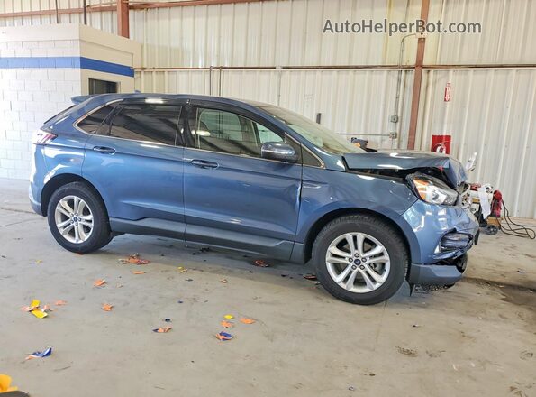 2FMPK3J97KBC05559 2019 FORD EDGE Blue Przód prawy