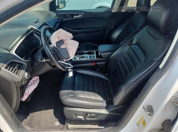 2FMPK3J97KBC47150 2019 FORD EDGE White Вид салону спереду