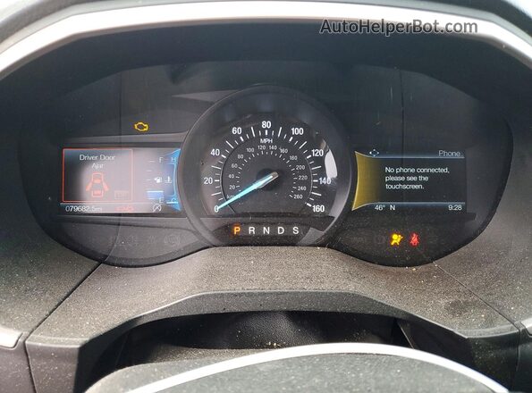2FMPK3J97LBA19702 2020 FORD EDGE Silver Instrument cluster view