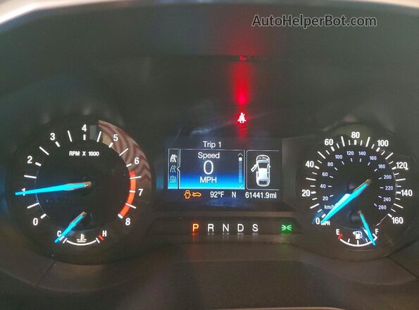 2FMPK3J98GBC07473 2016 FORD EDGE Silver Instrument cluster view