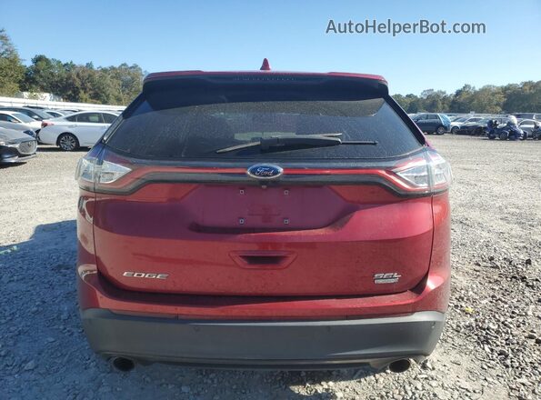 2FMPK3J98GBC41218 2016 FORD EDGE Red უკანა ხედი