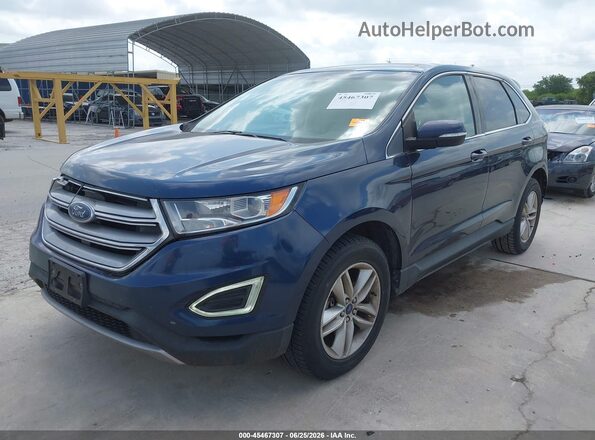 2FMPK3J98HBC43763 2017 FORD EDGE Dark Blue Vista tres cuartos delantera izquierda