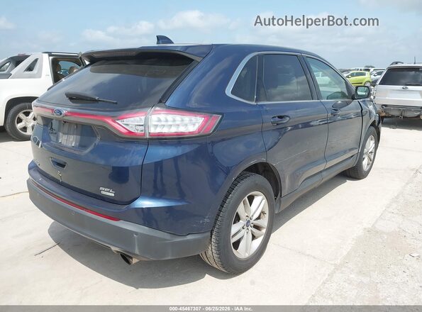 2FMPK3J98HBC43763 2017 FORD EDGE Dark Blue Trasero derecho