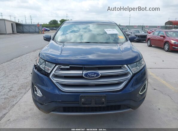 2FMPK3J98HBC43763 2017 FORD EDGE Dark Blue Vista del cuadro de instrumentos