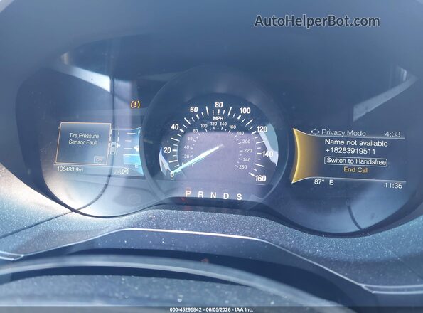 2FMPK3J98KBB19175 2019 FORD EDGE Gray Vista de los asientos traseros