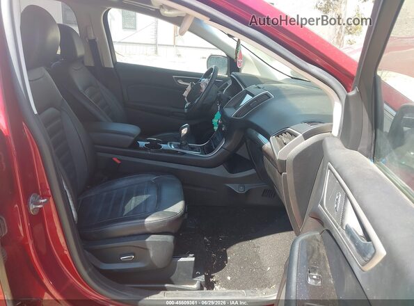 2FMPK3J99HBC31752 2017 FORD EDGE Red Widok wnętrza z przodu