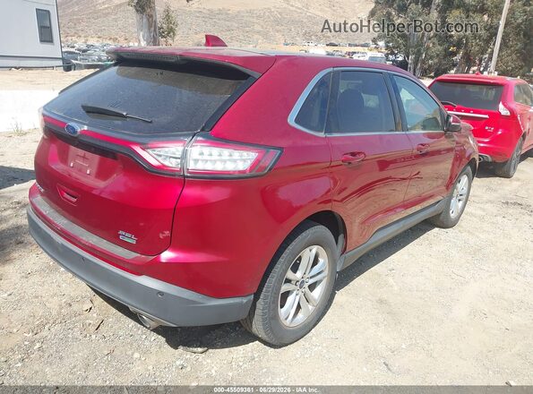 2FMPK3J99HBC31752 2017 FORD EDGE Red Tył prawy