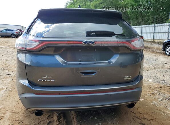 2FMPK3J99JBB29812 2018 FORD EDGE Gray Vista trasera