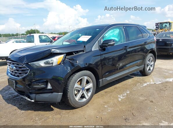 2FMPK3J99KBC15512 2019 FORD EDGE Black Առջևի ձախ երեք քառորդ տեսարան