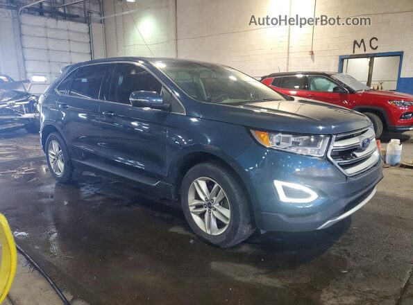 2FMPK3J9XGBB67249 2016 FORD EDGE Blue Delantero derecho