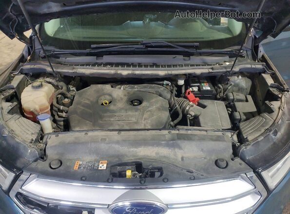 2FMPK3J9XGBB67249 2016 FORD EDGE Blue Vista del compartimento del motor