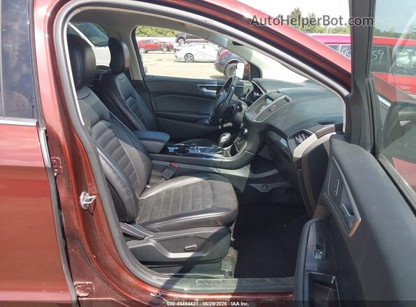 2FMPK3J9XGBC41690 2016 FORD EDGE Red Widok wnętrza z przodu