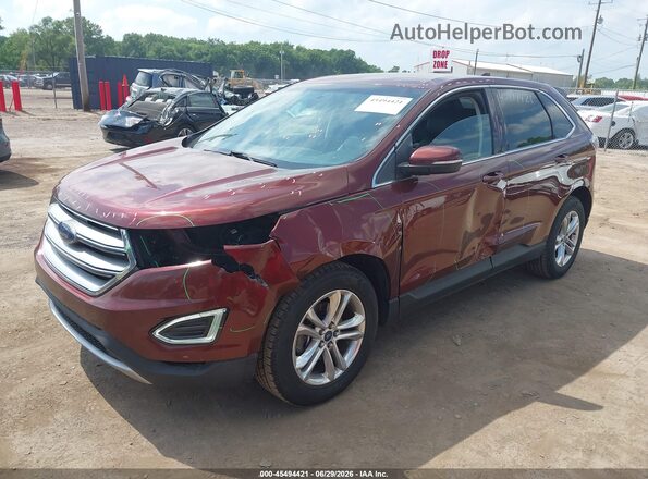 2FMPK3J9XGBC41690 2016 FORD EDGE Red Widok z przodu