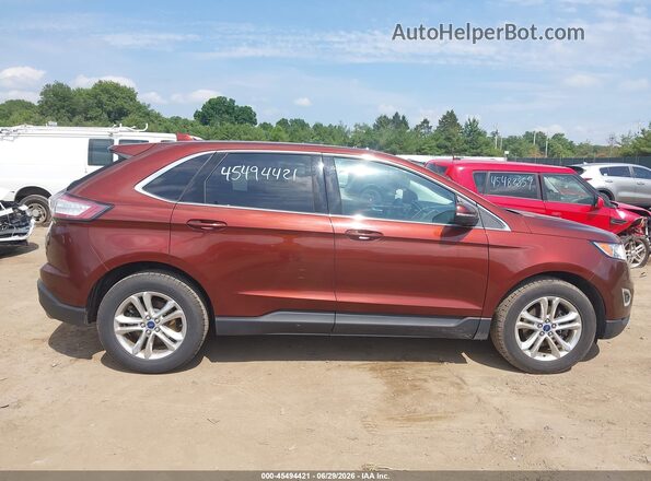 2FMPK3J9XGBC41690 2016 FORD EDGE Red Widok wnętrza 360 stopni