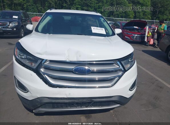 2FMPK3J9XHBB93237 2017 FORD EDGE White Vista del cuadro de instrumentos