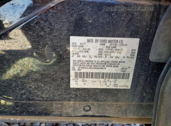 2FMPK3J9XHBB96672 2017 FORD EDGE Черный 