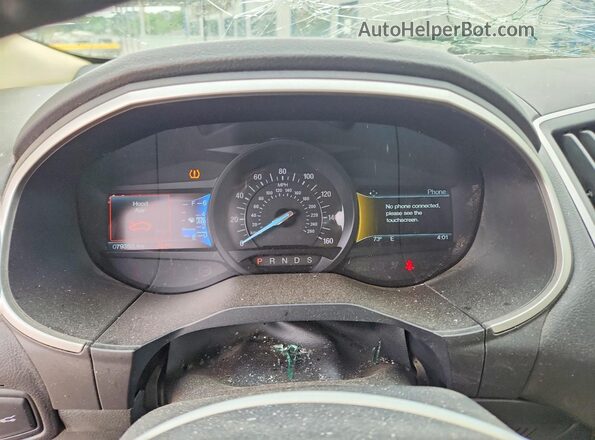 2FMPK3J9XJBB11853 2018 FORD EDGE White Вид щитка приладів