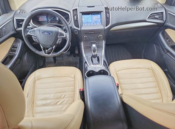 2FMPK3J9XJBB11853 2018 FORD EDGE White Вид панелі приладів