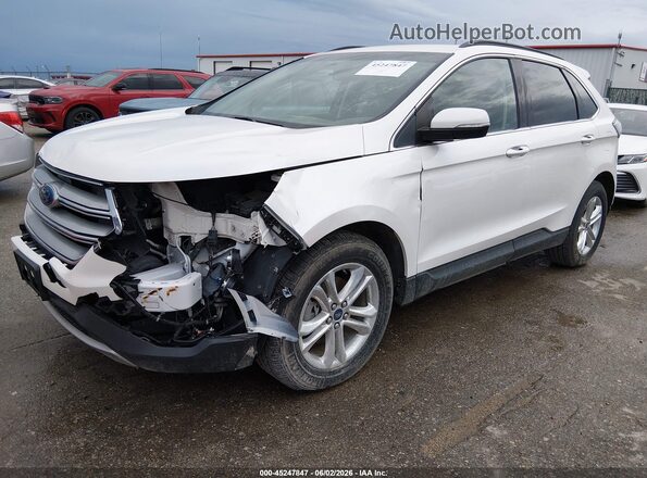 2FMPK3J9XJBB58896 2018 FORD EDGE Белый Передняя левая четверть