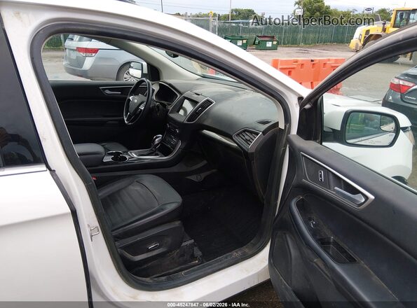 2FMPK3J9XJBB58896 2018 FORD EDGE Белый Вид салона спереди