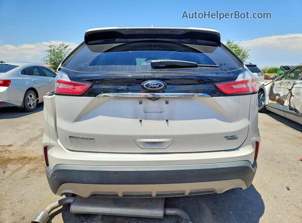 2FMPK3J9XKBB21784 2019 FORD EDGE Cream Widok z tyłu