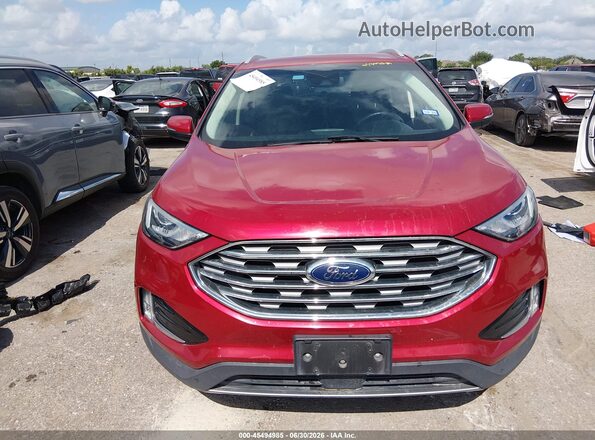 2FMPK3J9XLBA42343 2020 FORD EDGE Red Widok wnętrza z tyłu