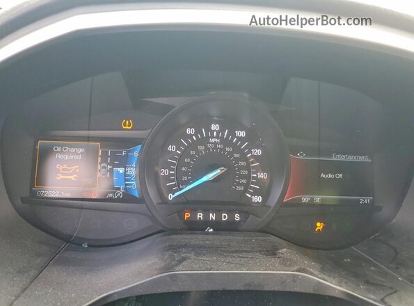 2FMPK3J9XLBB26310 2020 FORD EDGE Серебряный Вид щитка приборов