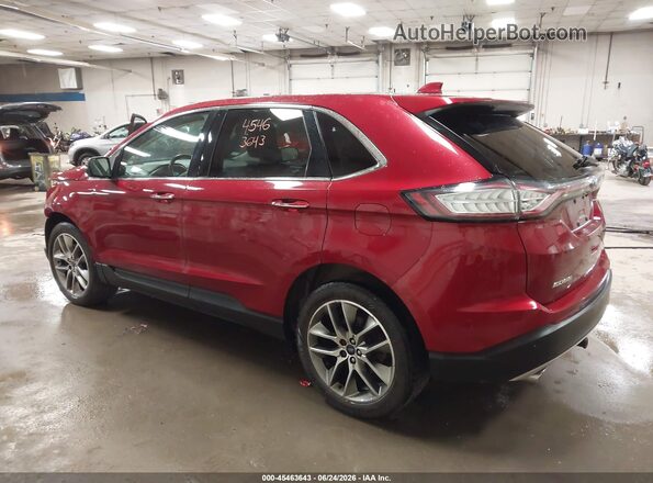 2FMPK3K81GBC49179 2016 FORD EDGE Red Trasero izquierdo