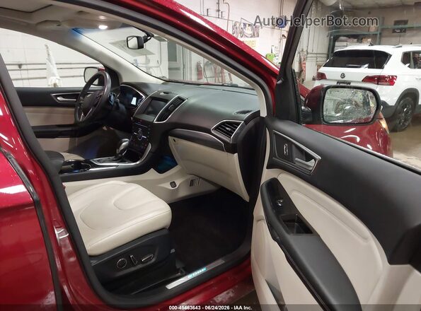 2FMPK3K81GBC49179 2016 FORD EDGE Red Vista interior delantera