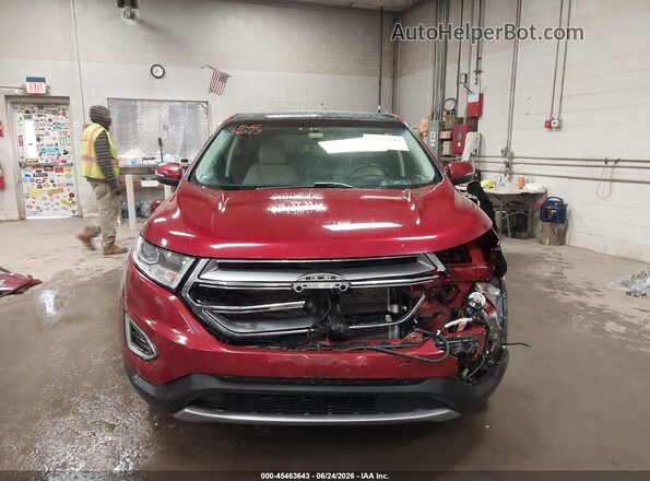2FMPK3K81GBC49179 2016 FORD EDGE Red Vista del cuadro de instrumentos