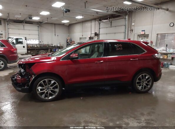 2FMPK3K81GBC49179 2016 FORD EDGE Red Vista interior de 360 grados