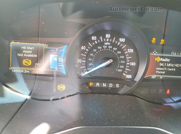 2FMPK3K81JBC13578 2018 FORD EDGE Black Սարքավորումների վահանակի տեսք