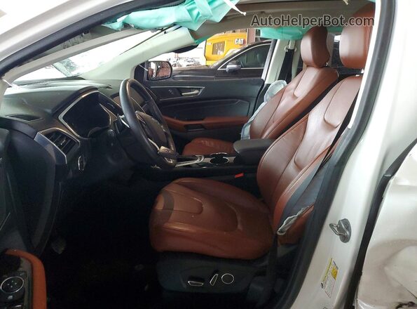 2FMPK3K82JBB38650 2018 FORD EDGE Белый Вид салона спереди